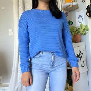 Blue Knit Sweater